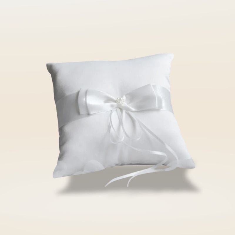 Coussin alliance mariage | Dreamy Sloth® Blanc / 10x10 cm