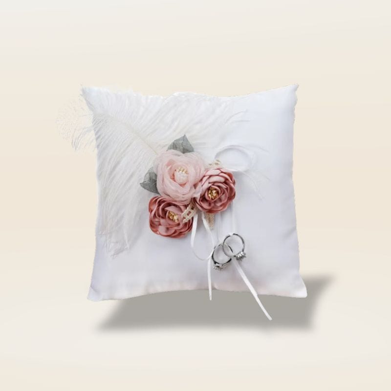 Coussin alliance mariage original | Dreamy Sloth® Blanc / 20x20 cm