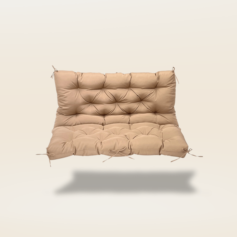 Coussin banc extérieur imperméable | Dreamy Sloth® Beige / 100x100 cm