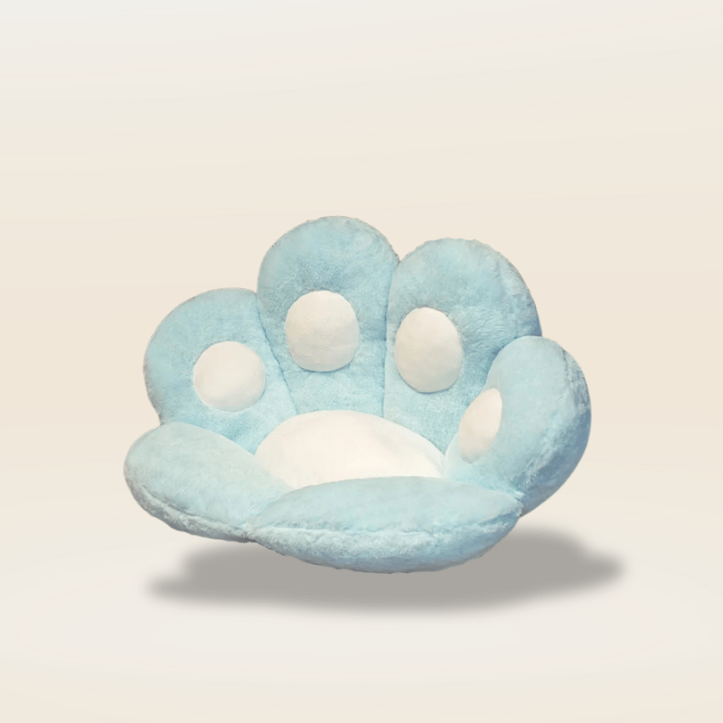 Coussin chaise patte de chat | Dreamy Sloth® Bleu ciel / 70x60 cm