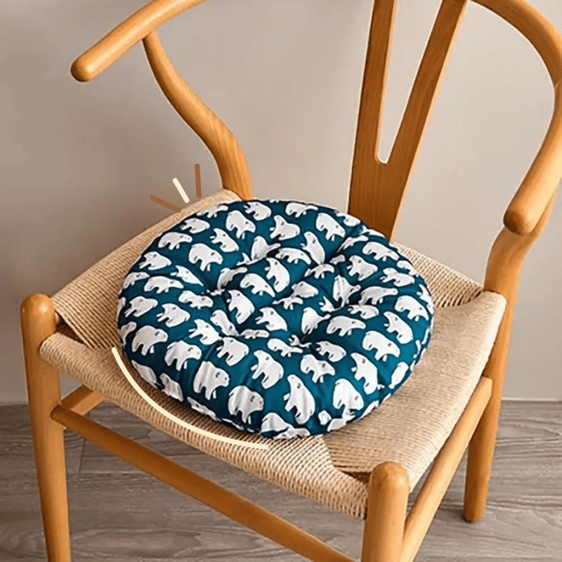 Coussin chaise rond | Dreamy Sloth® Bleu canard