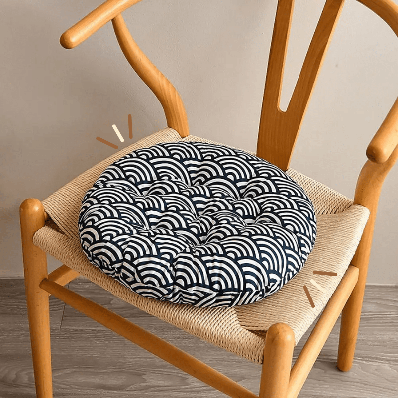 Coussin chaise rond | Dreamy Sloth® Noir