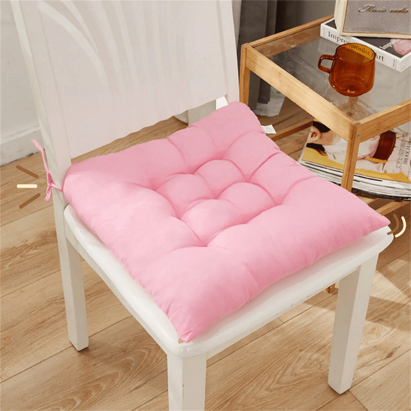 Coussin de chaise avec noeud | Dreamy Sloth® Rose / 40x40 cm