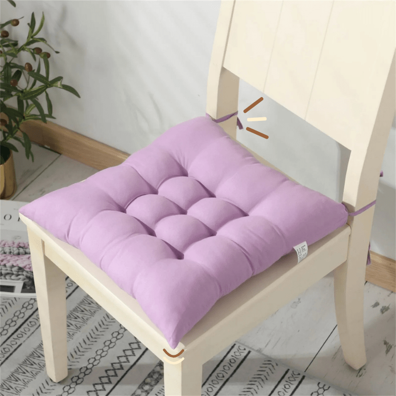 Coussin de chaise avec noeud | Dreamy Sloth® Violet / 40x40 cm