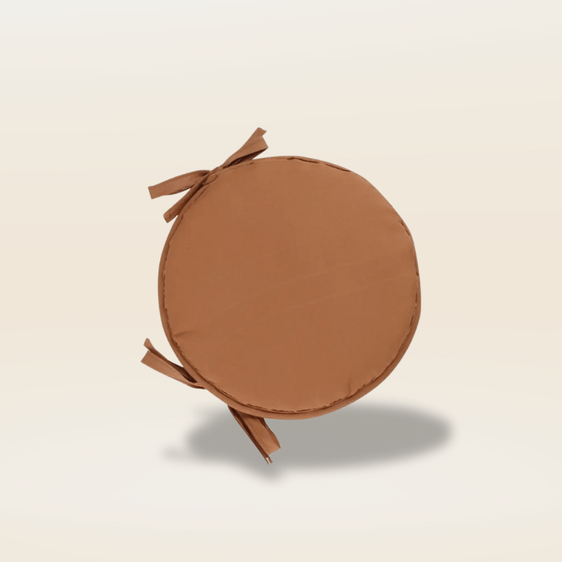 Coussin de chaise rond | Dreamy Sloth® Marron / 30x30 cm