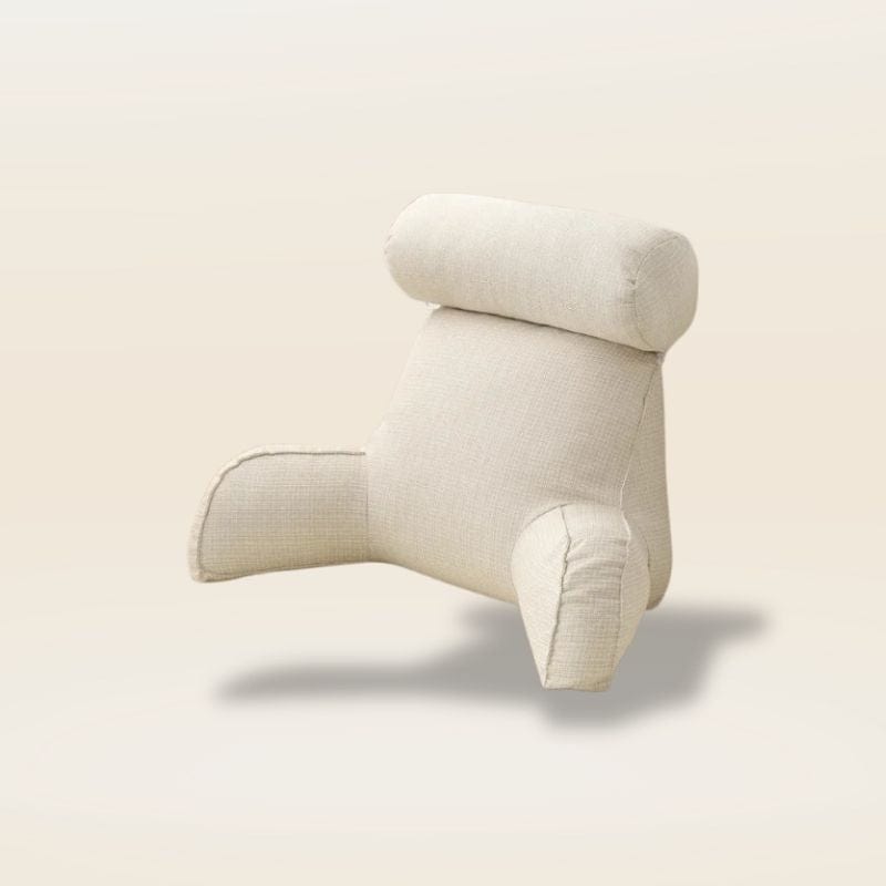 Coussin de lecture avec accoudoirs | Dreamy Sloth® Blanc / 75x40x40 cm