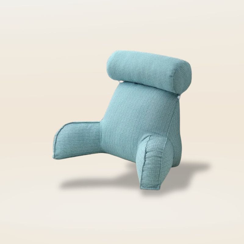 Coussin de lecture avec accoudoirs | Dreamy Sloth® Bleu clair / 75x40x40 cm