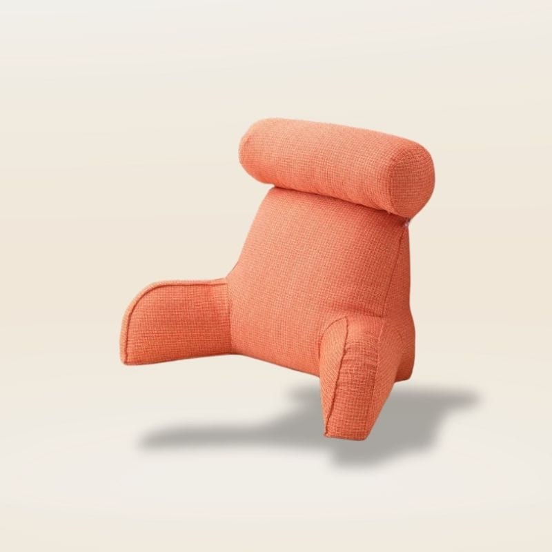 Coussin de lecture avec accoudoirs | Dreamy Sloth® Orange / 75x40x40 cm