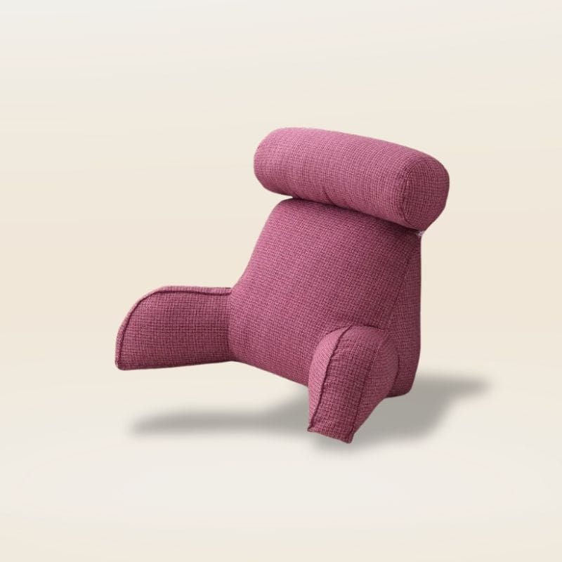 Coussin de lecture avec accoudoirs | Dreamy Sloth® Rose / 75x40x40 cm