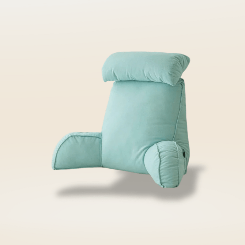 Coussin de lecture ergonomique | Dreamy Sloth® Bleu clair / 75x50 cm