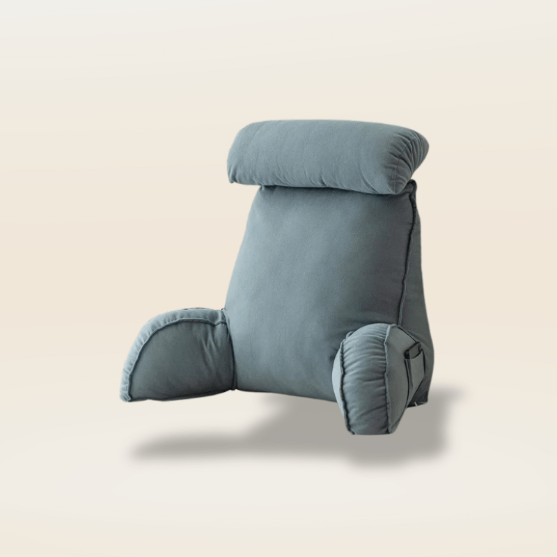 Coussin de lecture ergonomique | Dreamy Sloth® Gris / 75x50 cm