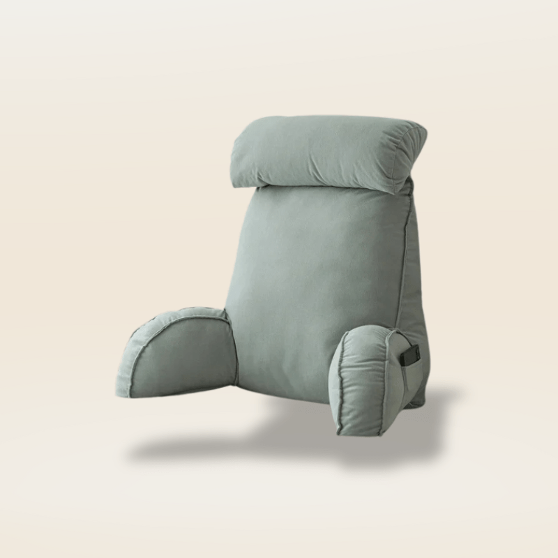 Coussin de lecture ergonomique | Dreamy Sloth® Gris clair / 75x50 cm