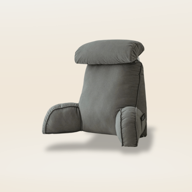 Coussin de lecture ergonomique | Dreamy Sloth® Gris foncé / 75x50 cm