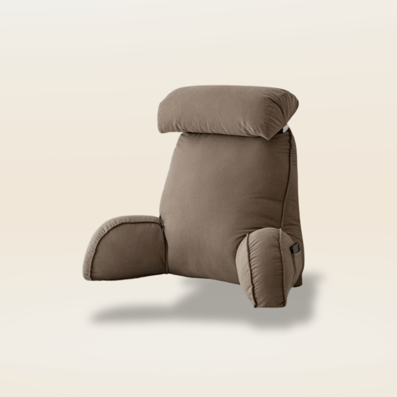 Coussin de lecture ergonomique | Dreamy Sloth® Marron / 75x50 cm