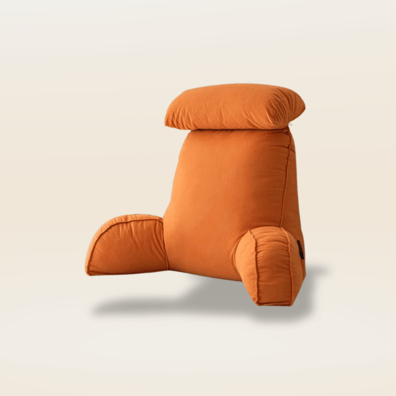 Coussin de lecture ergonomique | Dreamy Sloth® Orange / 75x50 cm