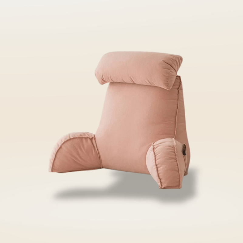 Coussin de lecture ergonomique | Dreamy Sloth® Rose / 75x50 cm