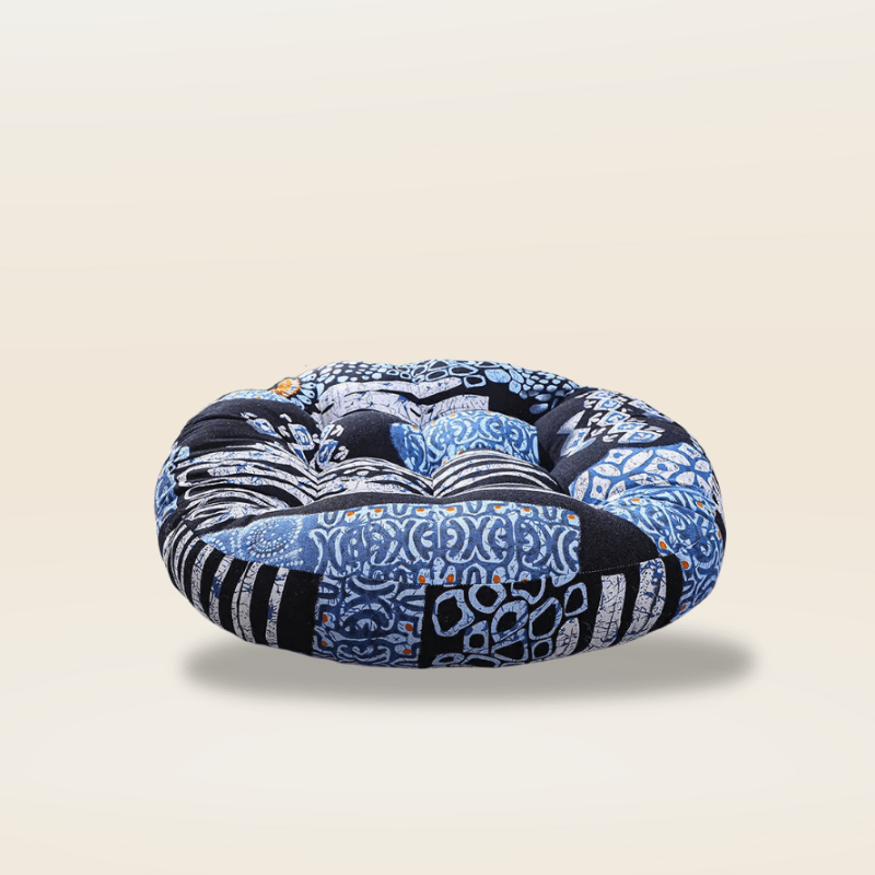 Coussin de sol bleu | Dreamy Sloth® Bleu / 55x55 cm