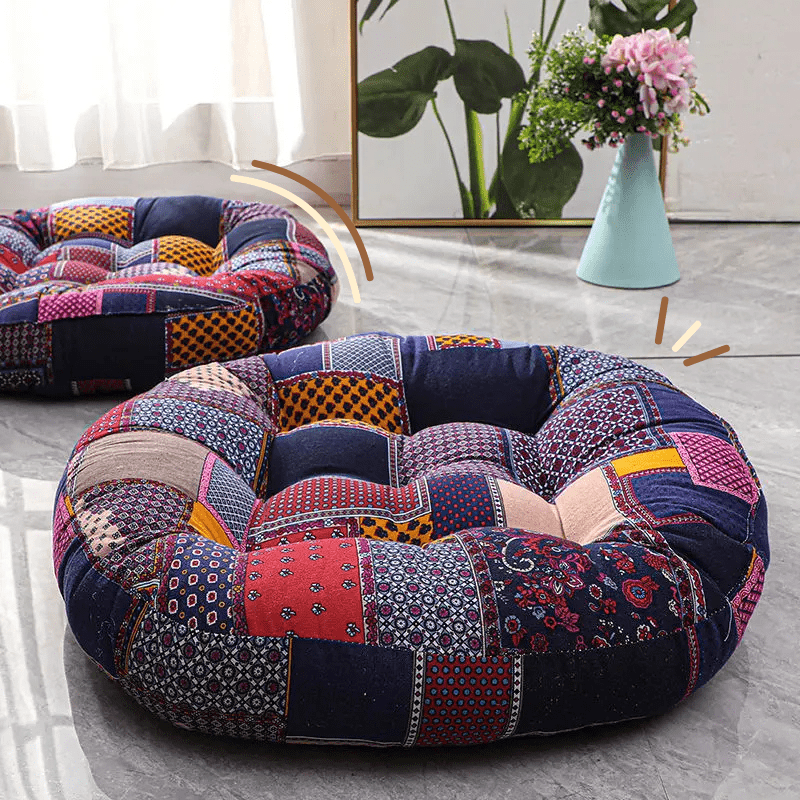 Coussin de sol bohemien | Dreamy Sloth® Violet / 55x55 cm