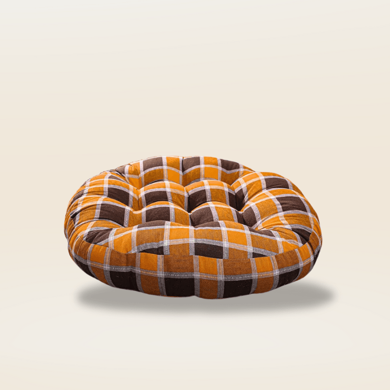 Coussin de sol orange | Dreamy Sloth® Orange / 55x55 cm