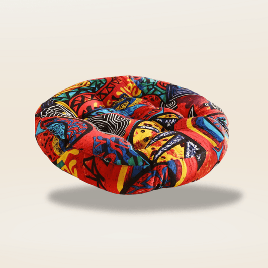 Coussin de sol rouge | Dreamy Sloth® Rouge / 55x55 cm