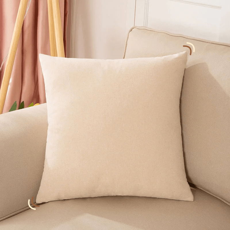 Coussin décoratif pour canapé | Dreamy Sloth® Beige / 40x40 cm