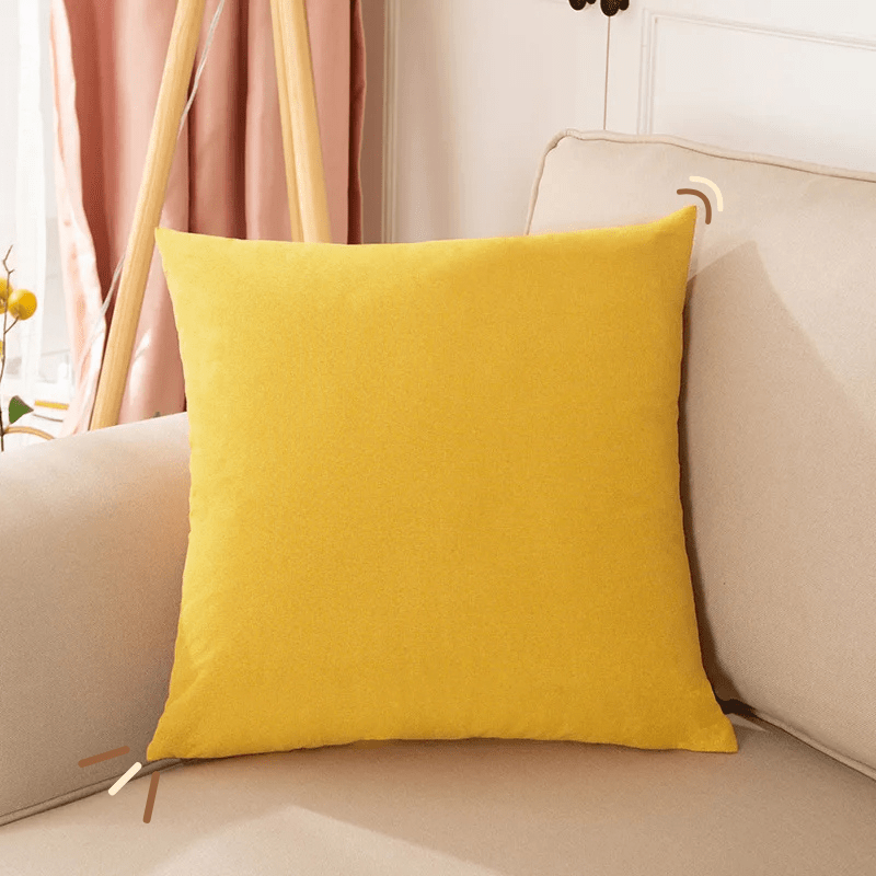 Coussin décoratif pour canapé | Dreamy Sloth® Jaune / 40x40 cm