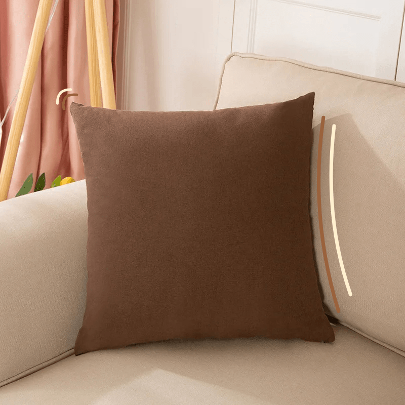 Coussin décoratif pour canapé | Dreamy Sloth® Marron / 40x40 cm