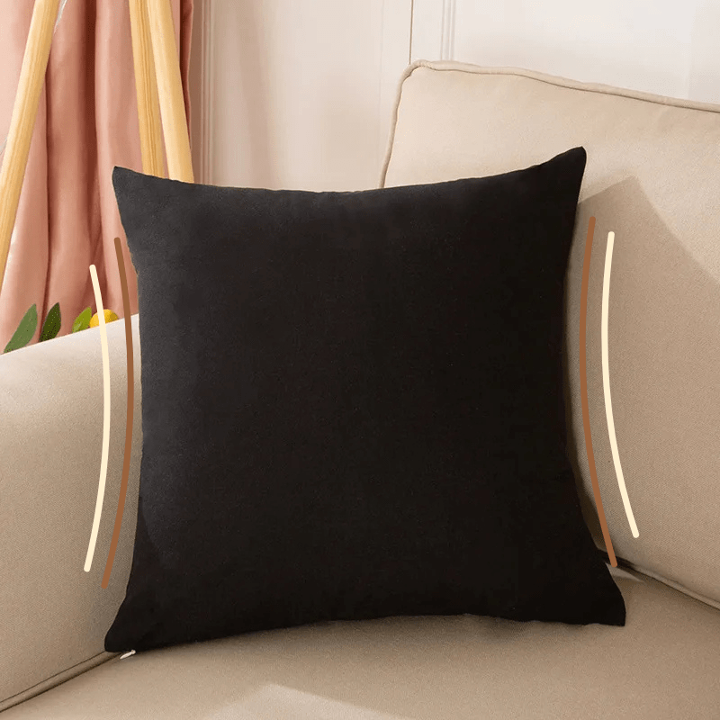 Coussin décoratif pour canapé | Dreamy Sloth® Noir / 40x40 cm