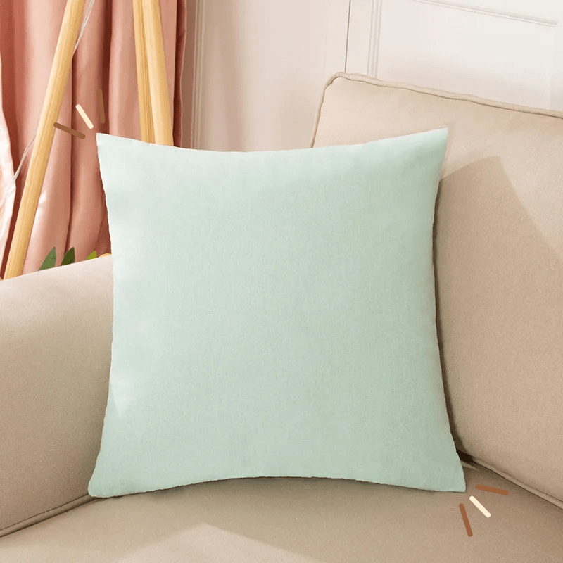 Coussin décoratif pour canapé | Dreamy Sloth® Vert pastel / 40x40 cm