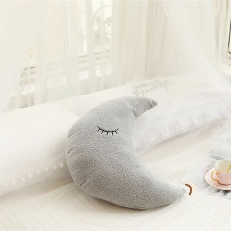 Coussin demi lune | Dreamy Sloth® Gris / 53x30 cm