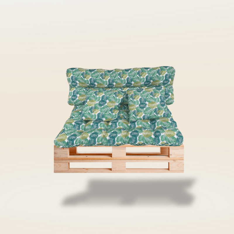 Coussin extérieur palette | Dreamy Sloth® Vert / 4 coussins