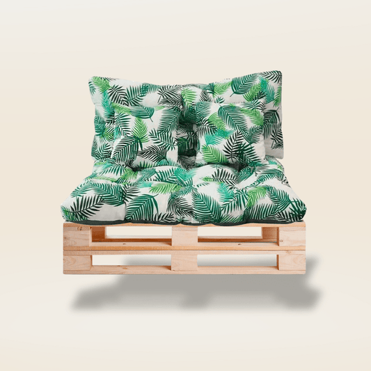 Coussin exterieur pour palette | Dreamy Sloth® Vert / 4 coussins