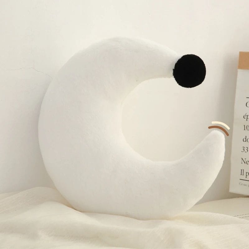 Coussin lune | Dreamy Sloth® Blanc / 35x35 cm