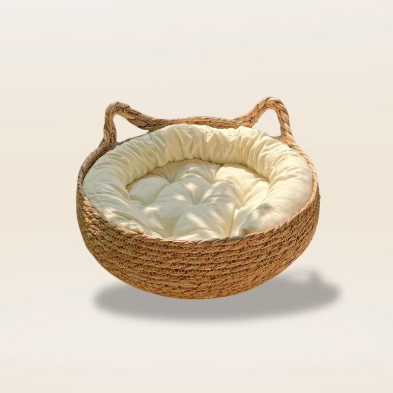 Coussin panier chat | Dreamy Sloth® Blanc / S (35x35cm)