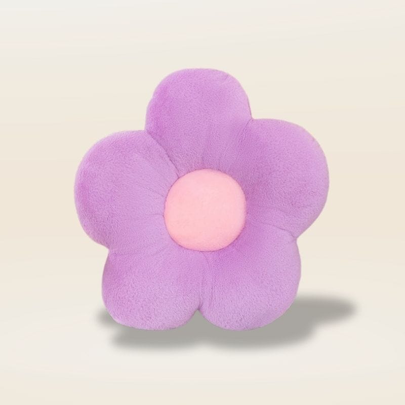 Coussin petite fleur | Dreamy Sloth® Violet / 35x35 cm