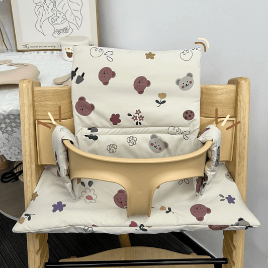 Coussin pour chaise haute bois | Dreamy Sloth® Beige / 36x24 cm