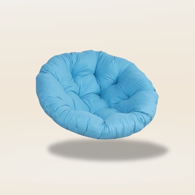 Coussin pour fauteuil rotin rond | Dreamy Sloth® Bleu ciel / 50x50 cm