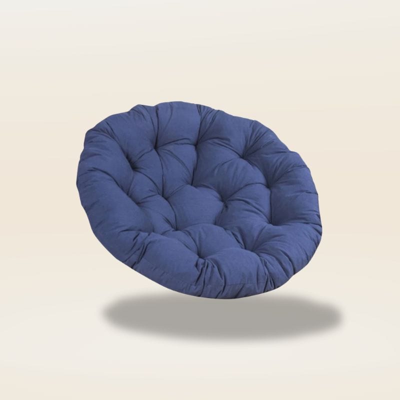 Coussin pour fauteuil rotin rond | Dreamy Sloth® Bleu foncé / 50x50 cm