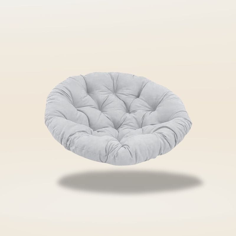 Coussin pour fauteuil rotin rond | Dreamy Sloth® Gris clair / 50x50 cm