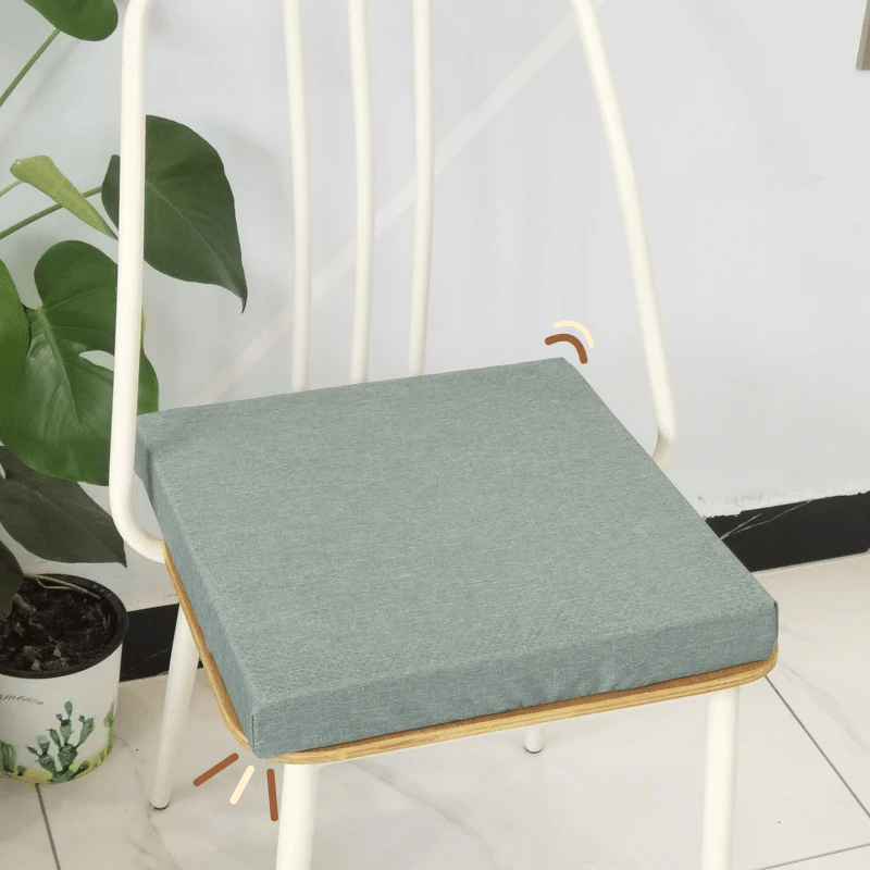 Coussin pour salon de jardin | Dreamy Sloth® Vert gris / 40x40x3 cm