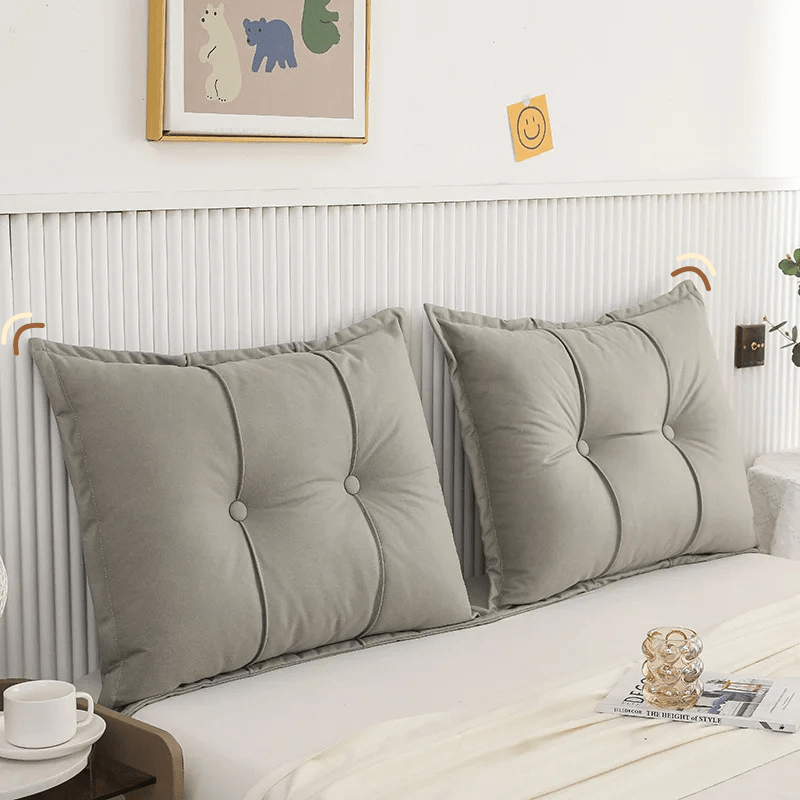 Coussin pour tete de lit | Dreamy Sloth® Gris clair / 60x55 cm