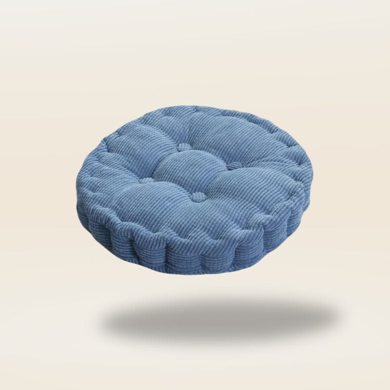 Coussin rond pour chaise | Dreamy Sloth® Bleu / 40x40 cm