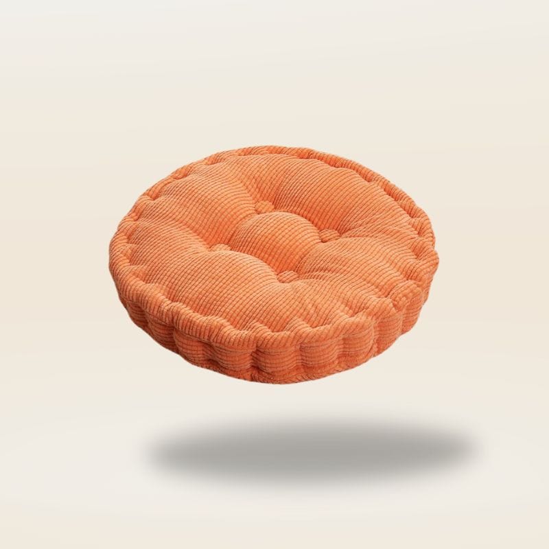 Coussin rond pour chaise | Dreamy Sloth® Orange / 40x40 cm