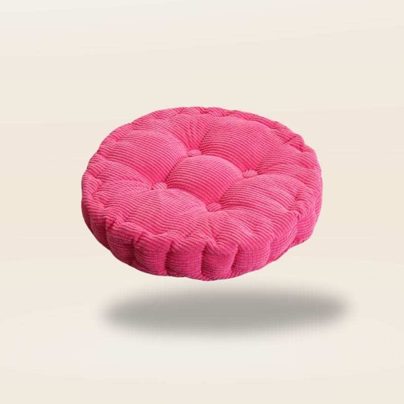 Coussin rond pour chaise | Dreamy Sloth® Rose / 40x40 cm