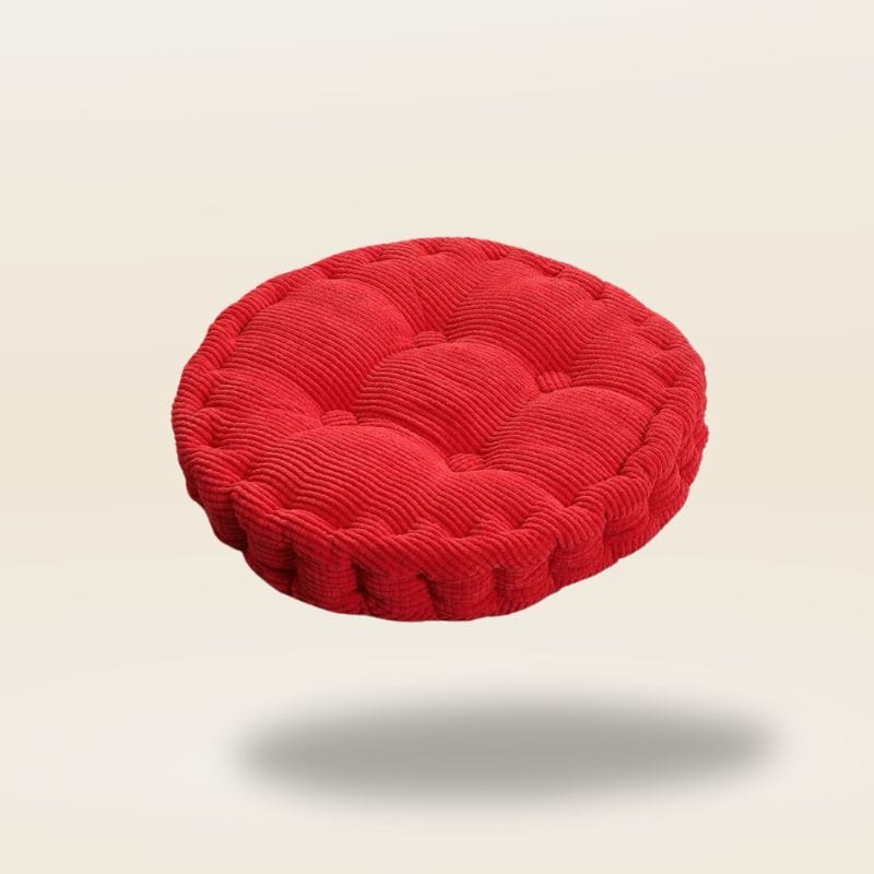 Coussin rond pour chaise | Dreamy Sloth® Rouge / 40x40 cm