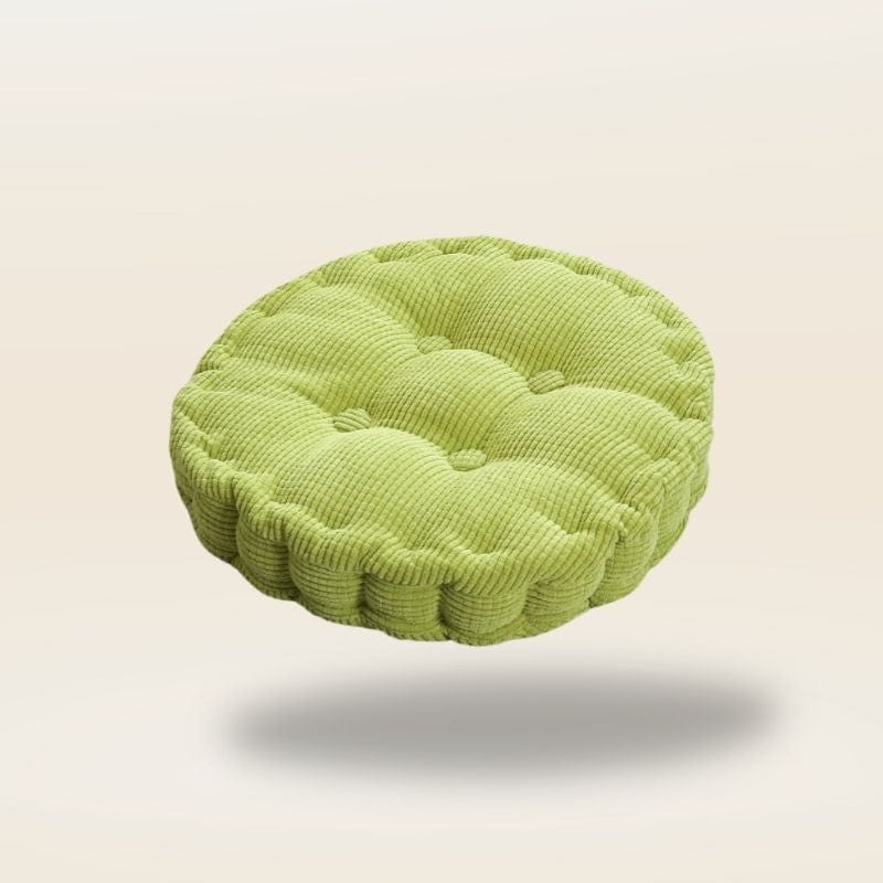 Coussin rond pour chaise | Dreamy Sloth® Vert / 40x40 cm