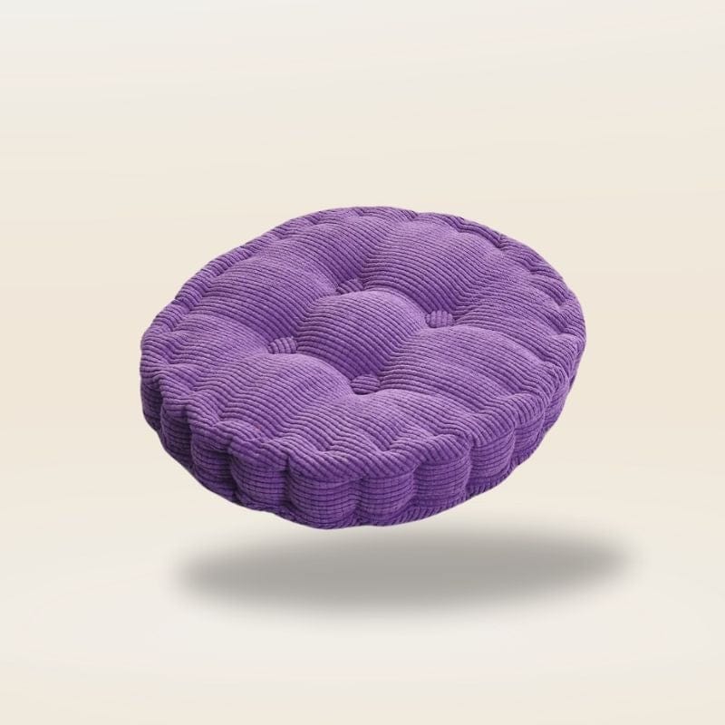 Coussin rond pour chaise | Dreamy Sloth® Violet / 40x40 cm