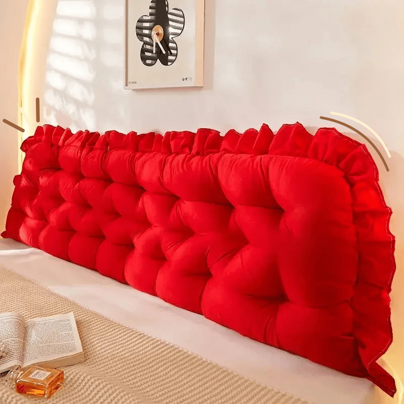 Gros coussin pour tete de lit | Dreamy Sloth® Rouge / 50x90 cm