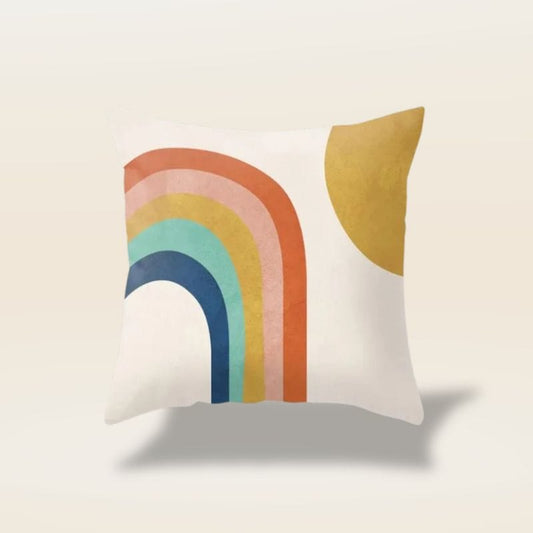 Housse de coussin arc en ciel | Dreamy Sloth® Beige / 40x40 cm