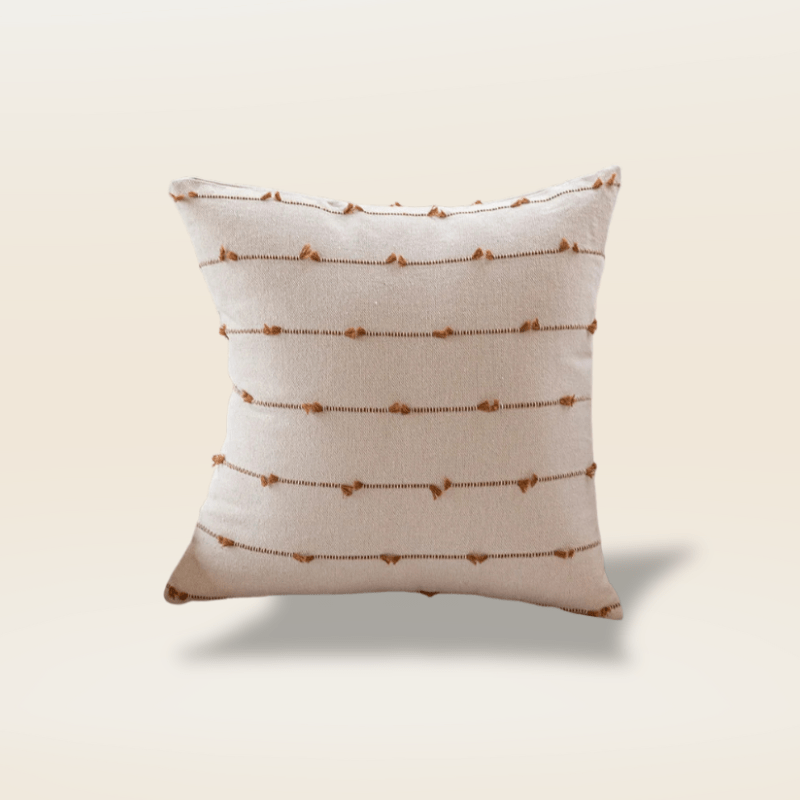 Housse de coussin bohème chic | Dreamy Sloth® Marron / 45x45 cm